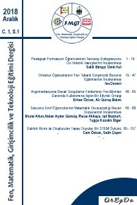 Fen Matematik Girişimcilik ve Teknoloji Eğitimi Dergisi